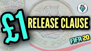 FIFA 20 £1 RELEASE CLAUSE TIP [upl. by Standing373]