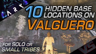 10 Hidden Base Locations on Valguero For Solo or Small Tribes  Official Settings [upl. by Ileek]