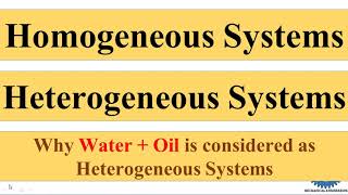 Homogeneous System And Heterogeneous System [upl. by Prevot]