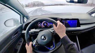 The 2022 Volkswagen Golf R DSG is a Blast in the Snow [upl. by Neelrahc]