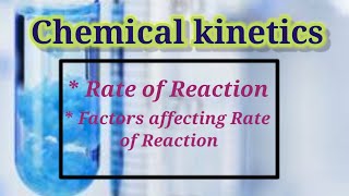 Rate of ReactionFactors affecting Rate of ReactionExplanation in telugu [upl. by Adnilem]