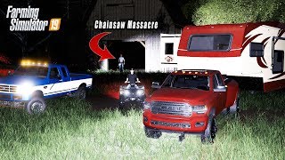 CAMPING IN HAUNTED FOREST OVERNIGHT BUCK GETS TAKEN  FARMING SIMULATOR 2019 [upl. by Helge156]