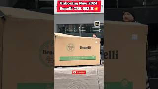 Unboxing New 2024 Benelli TRK 552 X 😍 Exclusive Unboxing video of Benelli 💥benellitrk552x trk552x [upl. by Dranyl392]