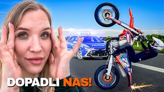 POLICJA DOPADŁA NAS NA SPOCIE SUPERMOTO [upl. by Helali]