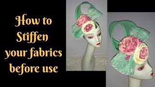 HOW TO STIFFEN YOUR FABRICS BEFORE USE [upl. by Dduj]