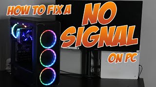 THIS IS HOW TO FIX A COMPUTER NO SIGNAL OR NO DISPLAY TO MONITOR [upl. by Noda]