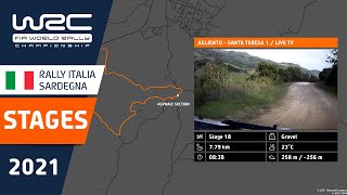 The 20 stages  WRC Rally Italia Sardegna 2021 [upl. by Reede]