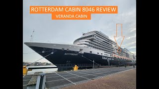 Holland America Rotterdam Cabin Review  Venranda  Balcony Cabin 8046 [upl. by Hannahsohs331]