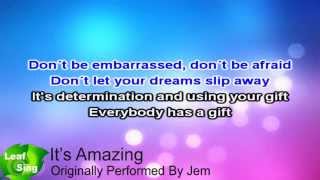 Its Amazing  Jem  Karaoke Video Lyrics  HD [upl. by Coit660]