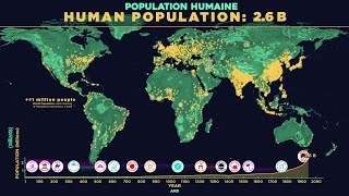 Population mondiale  Évolution démographique depuis 100000 ans [upl. by Clayson]