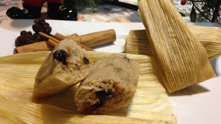 TAMALES DE CANELA Y PASAS RECETA DELICIOSA [upl. by Trinia]