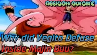 Why Did Vegito Unfuse Inside Buu in Dragon Ball Z PreSuper Retcon [upl. by Nesnej576]