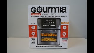 Gourmia AllInOne Stainless Steel Air Fryer  Air Fryer Oven Rotisserie amp Dehydrator [upl. by Ninel]