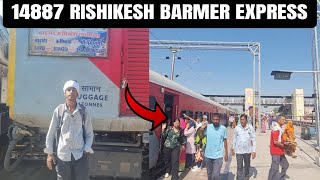 Rishikesh Barmer express 14887 train journey sleeper coach journey [upl. by Valentina441]