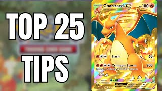 Top 25 BEST Pokemon TCG Pocket Tips And Tricks [upl. by Jemine]