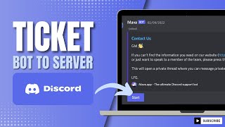 How To Add Ticket Bot To Discord Server [upl. by Ahsenac]