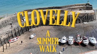 Clovelly  North Devon  A Summer Walk [upl. by Olympia]