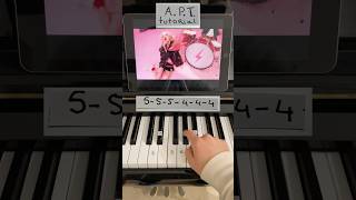 APT  ROSÉ amp Bruno Mars piano tutorial easy piano pianotutorial shorts atp rosé brunomars [upl. by Flita]