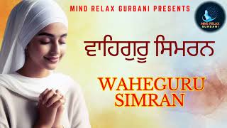 RELAXING WAHEGURU NAAM SIMRAN  BEST WAHEGURU SIMRAN JAAP  GURBANI  AMRITDHARA [upl. by Erika]