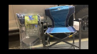 COSTCO REVIEW TIMBER RIDGE DIRECTOR CHAIR BEST CAMPING PICNIC CHAIRS [upl. by Rubinstein]