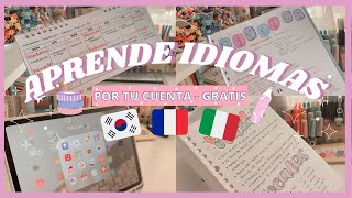 Cómo EMPEZAR UN IDIOMA POR TU CUENTA 📚📝 Self study KOREAN FRENCH etc 🔊📖  material GRATIS 💕 [upl. by Struve643]