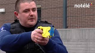 Le Taser utilisé par la zone de police de Beloeil  Leuze [upl. by Isla621]