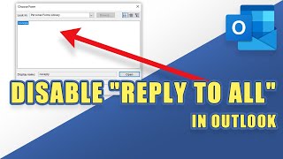 Outlook  Disable quotREPLY TO ALLquot for Email Recipients [upl. by Sierra]