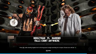 quot💥 WWE 2K24 FULL MATCH — Boogeyman vs Mankind — Falls Count Anywhere Match [upl. by Melamed]