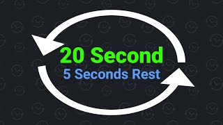 20 Second Interval Timer with 5 Seconds Rest [upl. by Lyndsey206]