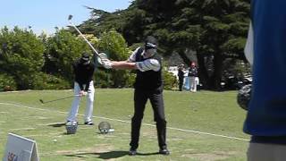 Steve Stricker swing caddy 2012 US Open Friday [upl. by Latnahc]