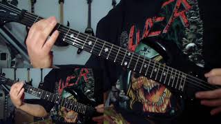 Slayer  PostmortemRaining Blood guitar cover [upl. by Analle351]