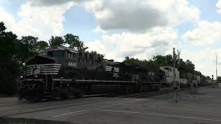 NORFOLK SOUTHERN GE AC44C6M Northbound Intermodal Container Train [upl. by Nnayram853]