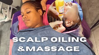 ASMR THE BEST SCALP OILING amp HEAD MASSAGE  For Insomnia and Headaches [upl. by Ilzel]