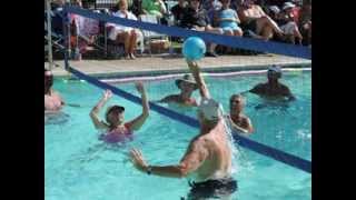 Palm Desert Senior Games Water Volleyball Tournament 2014 [upl. by Plantagenet]