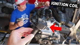 IGNITION COIL REPLACEMENT REMOVAL JEEP CHEROKEE COMPASS RENEGADE 24 IGNITION COILS [upl. by Viafore]