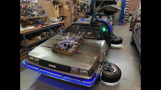 Delorean Time Machine Replica 55 1955 Hood Box 2015 hover conversion bttf moviecars delorean [upl. by Westbrook]