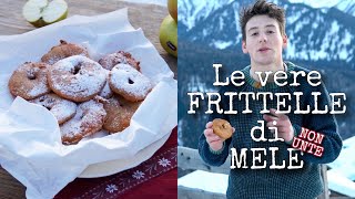 FRITTELLE DI MELE DELIZIOSE E NON UNTE  ricetta facile e veloce  RICETTA per CARNEVALE  Trentino [upl. by Judye]