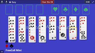 Microsoft Solitaire Collection  FreeCell Easy  January 9 2015  Daily Challenges [upl. by Olivier]