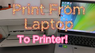 How To Print From Laptop To Printer [upl. by Gilly]