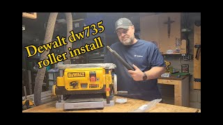 Dewalt Planer DW735 roller install  DIY restoration Woodworking Planer [upl. by Ahsiled]