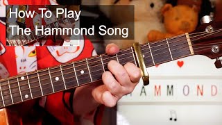 Hammond Song The Roches with Robert Fripp Guitar Lesson [upl. by Timoteo900]