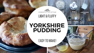 Easy YORKSHIRE PUDDING recipe [upl. by Lyford]