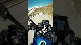 Passo della Forcola verso Passo del Bernina in moto 😍 [upl. by Onitselec]