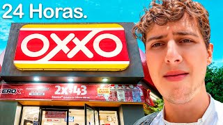 24 HORAS COMIENDO EN EL OXXO asqueroso 🤢 [upl. by Gney]