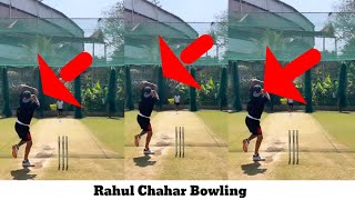 Rahul Chahar Bowling [upl. by Kcajyllib]