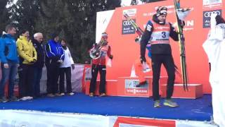 Tour de Ski 2017  Mens Prize Giving Ceremony [upl. by Nylteak]