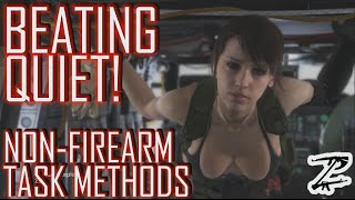 BEATING QUIET NONFIREARM METHODS  Metal Gear Solid 5 [upl. by Litnahs]