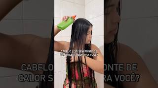 Aplico de 4 em 4 meses e fico sem fontes de calor pq meu cabelo seca lisinho 🩷cabelo fioterapia [upl. by Norina]