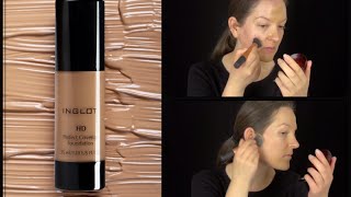 Inglot HD Perfect Coverup Foundation Review  Best Foundation For Oily Skin [upl. by Timothy767]