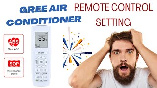 gree air conditioner remote control settings [upl. by Almira]